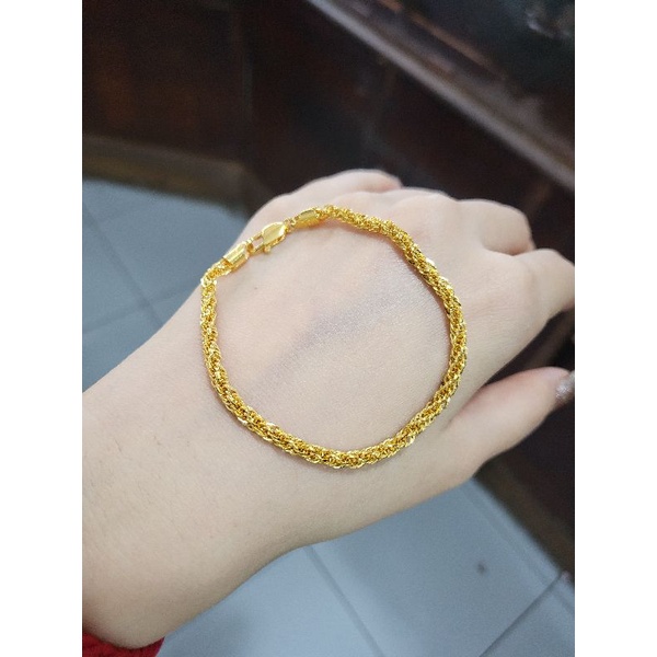 Gelang Tangan emas asli kadar 16k