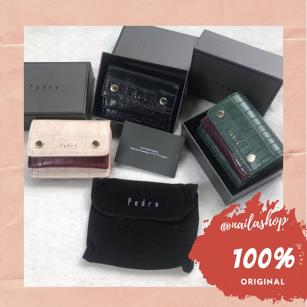 COD DOMPET |PROMO | SALE | DOMPET LIPAT WANITA | REALPICT |PEDRO WALLET CROCO | DOMPET IMPORT SALE