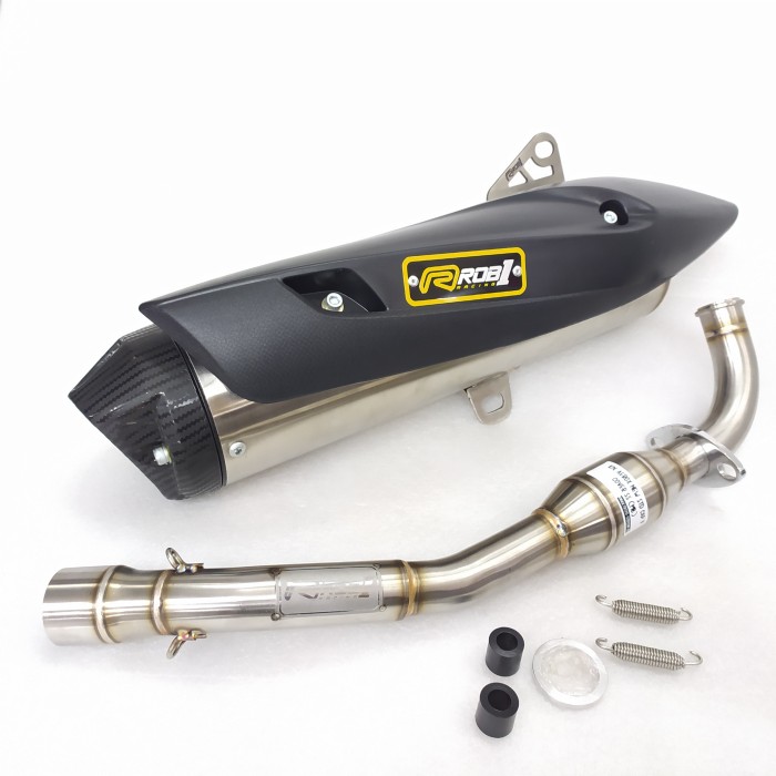KNALPOT ROB1 RACING YAMAHA ALL NEW NMAX 2020 CAP V