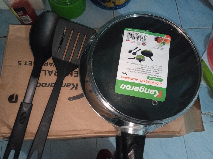 Kangoro Pan Set Of 5 Anti Lengket Free Bubble / Fry Pan Anti Lengket