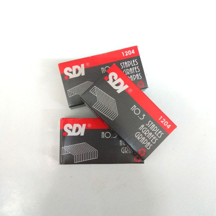 2 Pak Kecil Isi Stapler SDI No. 3 - Staples Jilid SDI 24/6-1M