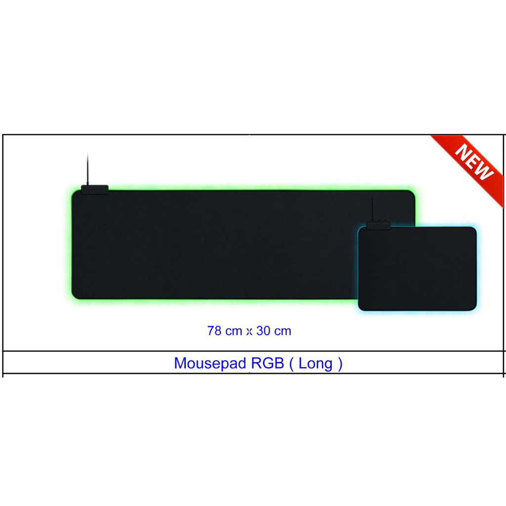 Gaming Mousepad RGB panjang 80cm x 30cm Rasure Extended Chroma Light