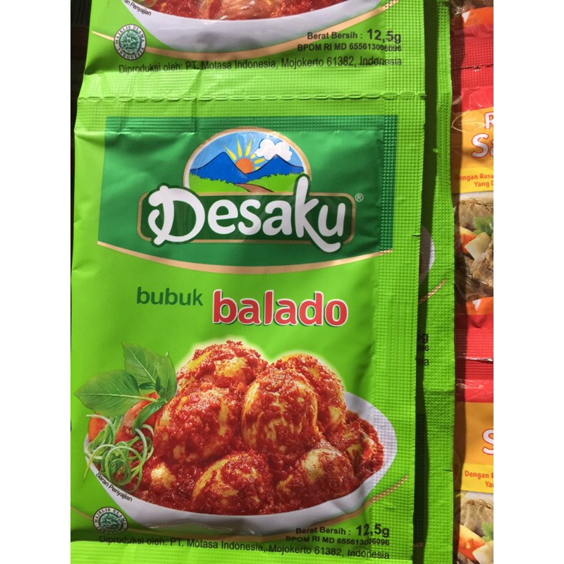 

Desaku balado / sambal goreng / Kari/sachet