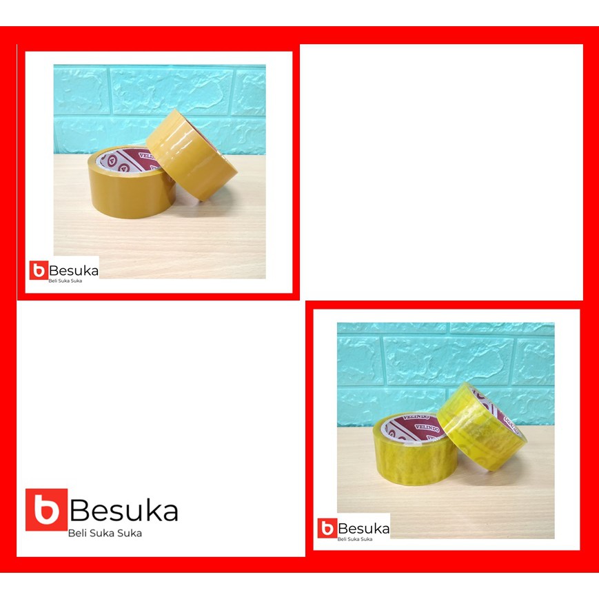 

PLAKBAN VELINDO 48 MM X 60 YARD (BENING &COKLAT)