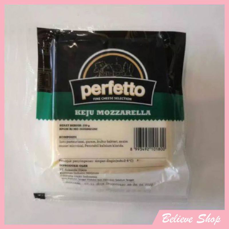 

Keju Mozzarella Perfetto 250 gr