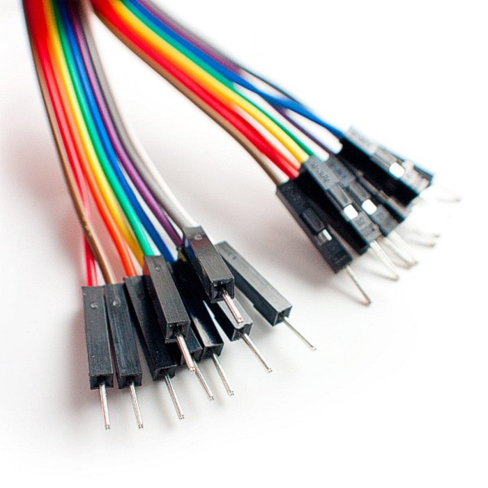 Kabel Jumper Male Male isi 20 Arduino Pelangi Rainbow Cable Board