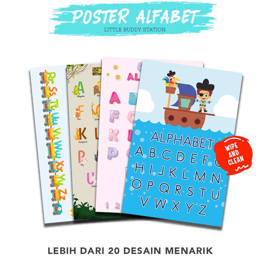 

Poster Gambar Edukasi Belajar Mengenal Huruf Alfabet Alphabet Abjad ABC Anak PAUD TK Balita Edukatif Dinding Estetik Besar A3+ Lengkap