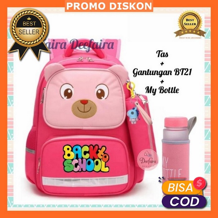Tas Anak Sekolah Tas Ngaji Anak Karakter Set Paket Lengkap 4In1 Hadiah Kado Ultah Ulang Tahun Anak P