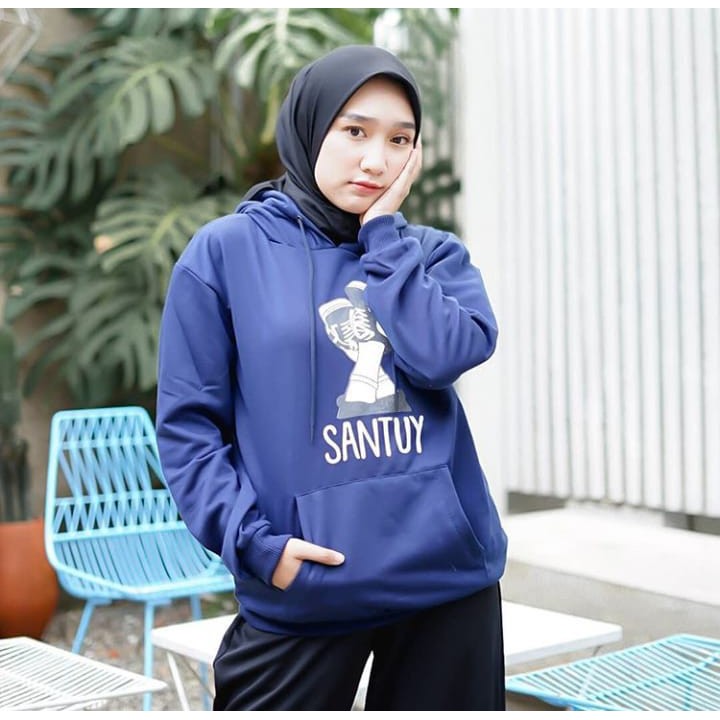 Sweater Wanita Keren Berkualitas - Santuy Hoodie