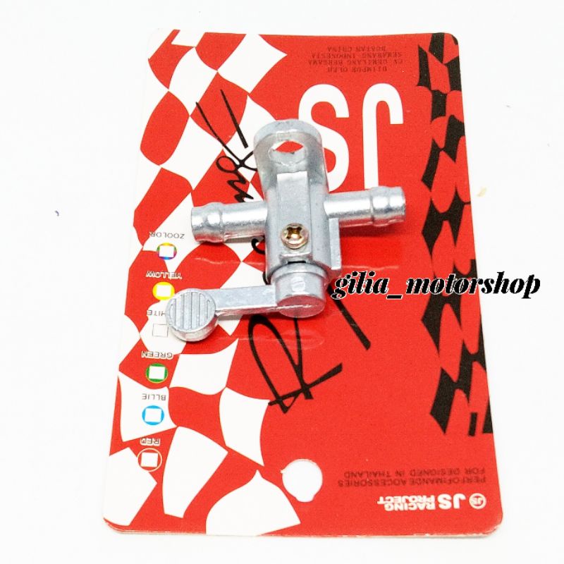 Kran Bensin Motor keran Full Babet Motor Variasi silver Universal