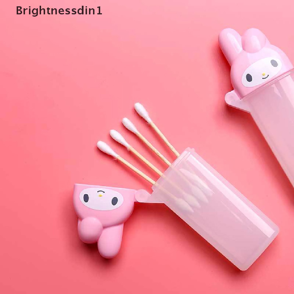 1 Kotak Holder Penyimpanan Kapas Desain Kartun Hello Kitty My Melody Untuk Butik