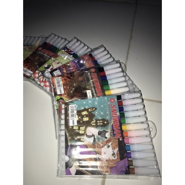 

spidol 12 color snowman