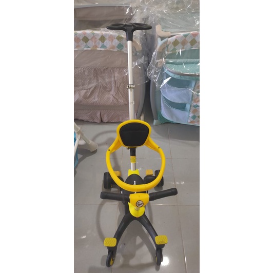 Chris Olins Trip / Stroller Traveller / Trike Kereta Dorong Anak Rider HY-000 - Yellow