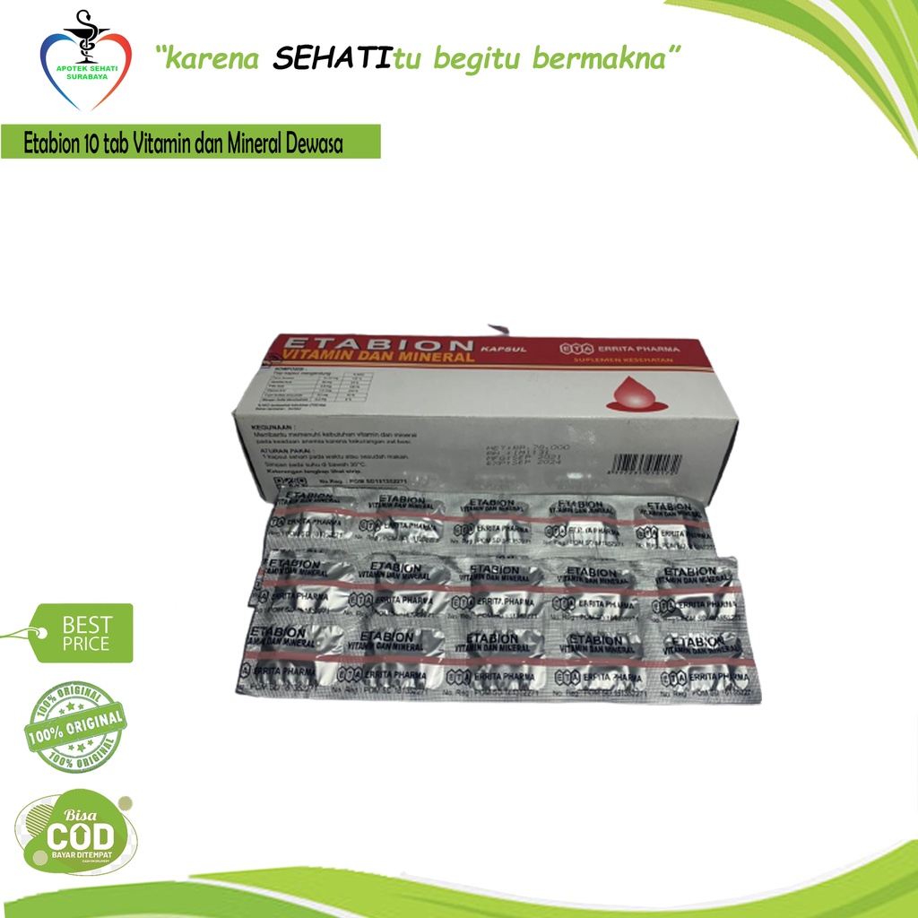 ETABION KAPSUL / MULTIVITAMIN IBU HAMIL / TAMBAH DARAH