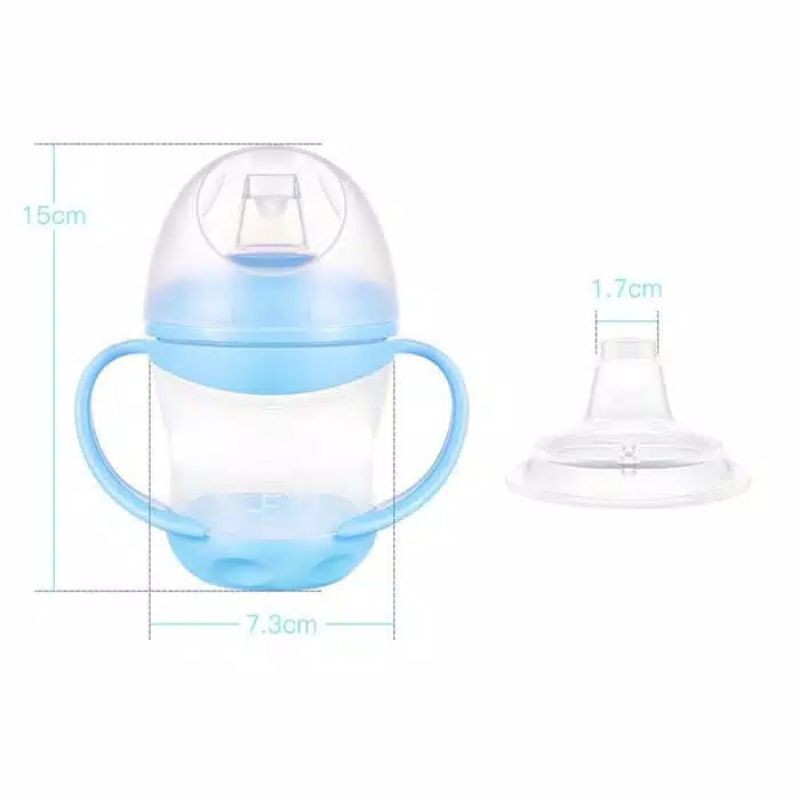 Gelas Botol Minum Bayi Anti Tumpah / Baby Spout Silicone