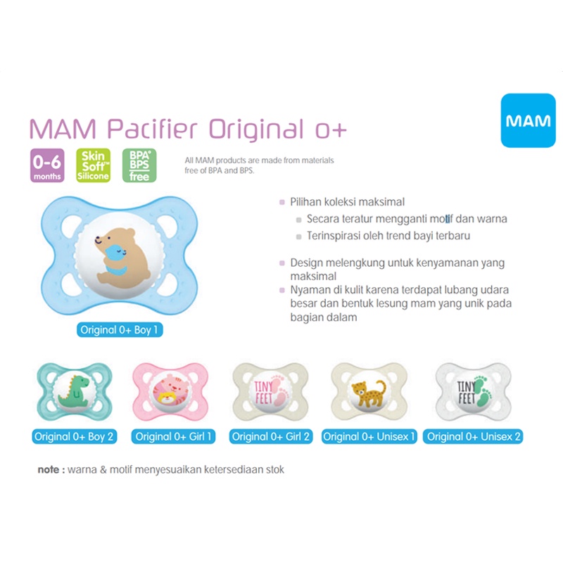 MAM Pacifier Original Air Night Empeng Susu Ibu Dot Anak Bayi Soother - ALD