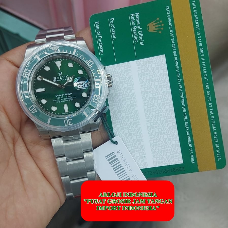 Big Sale Rolex Hulk 116610lv Produk Vs Submariner Green Garansi 1th