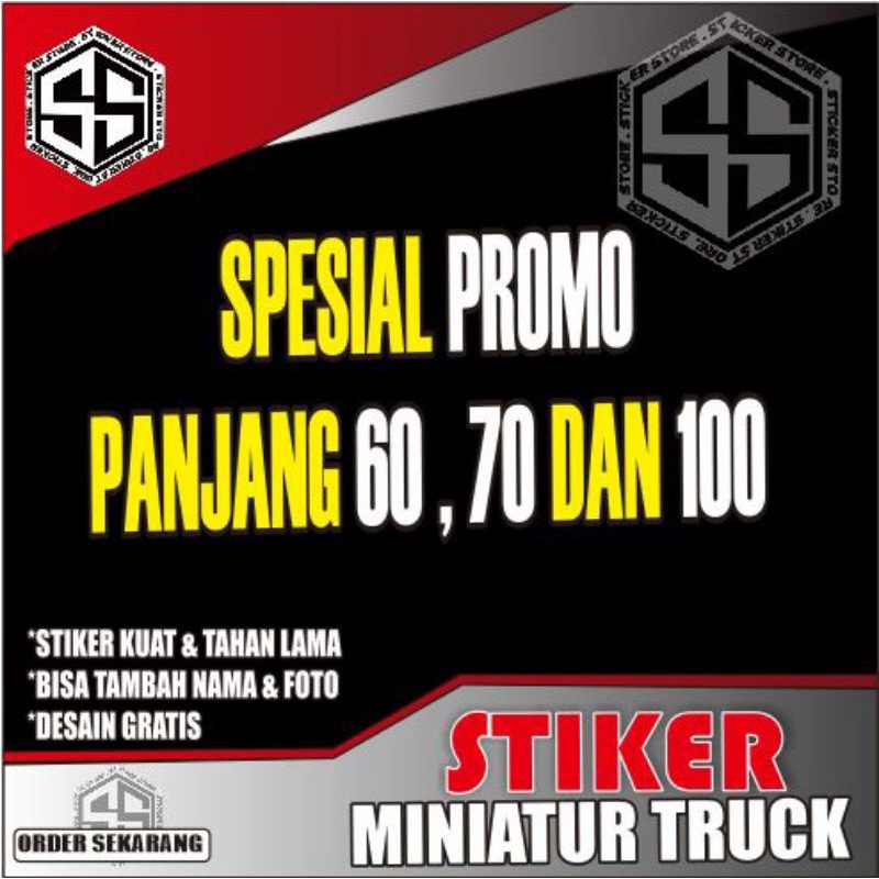 

[BISA COD]STIKER|MINIATUR|TRUCK|OLENG