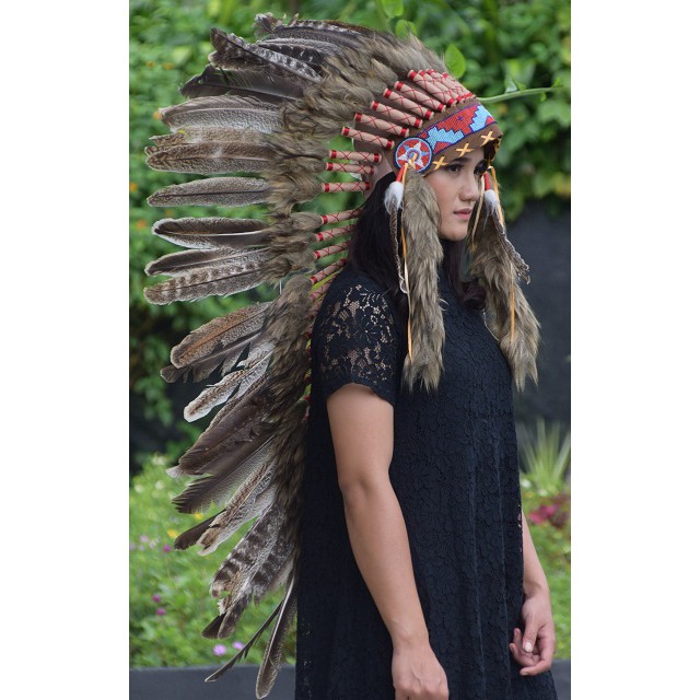TOPI IDIAN - INDIAN HEADDRESS MEDIUM KALKUN