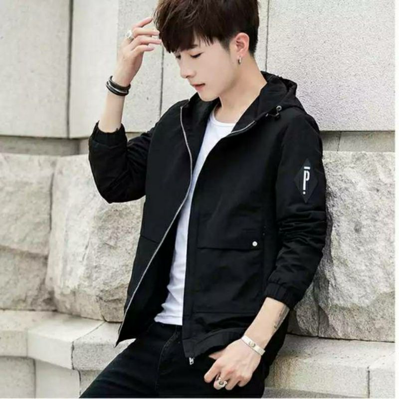 jaket taslan hodie murah