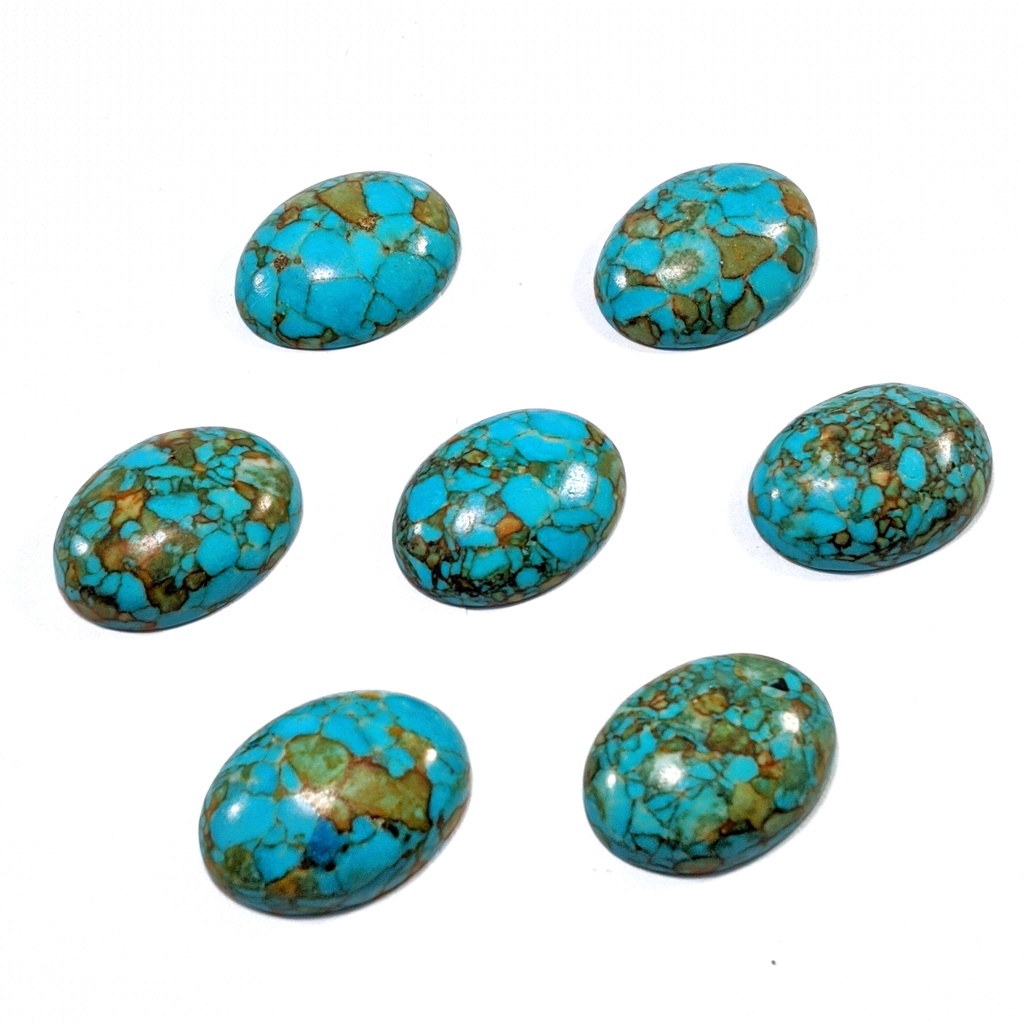 Natural Blue Turquoise Oval Cabochon