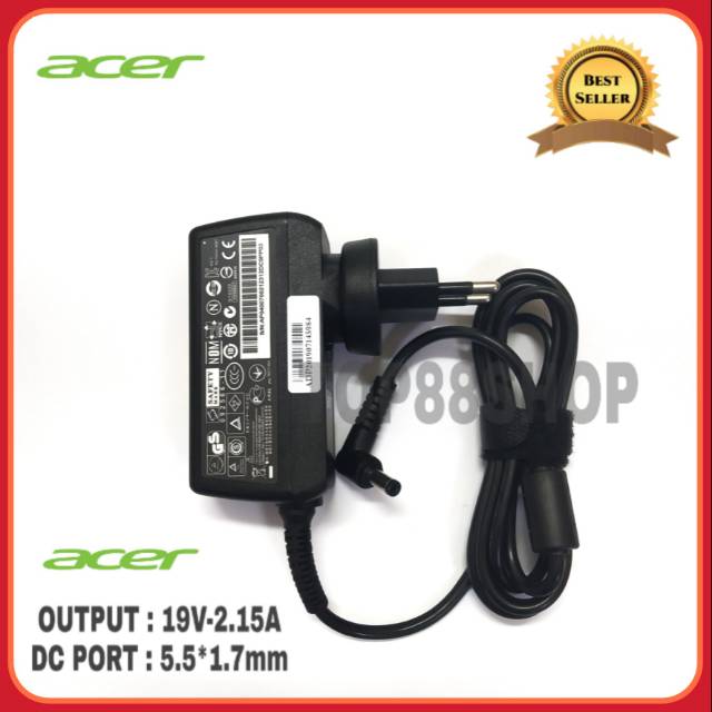 Adaptor charger Original Netbook Acer Aspire one D270 D260 D255 D257 512 522 532 532H 533 756 753