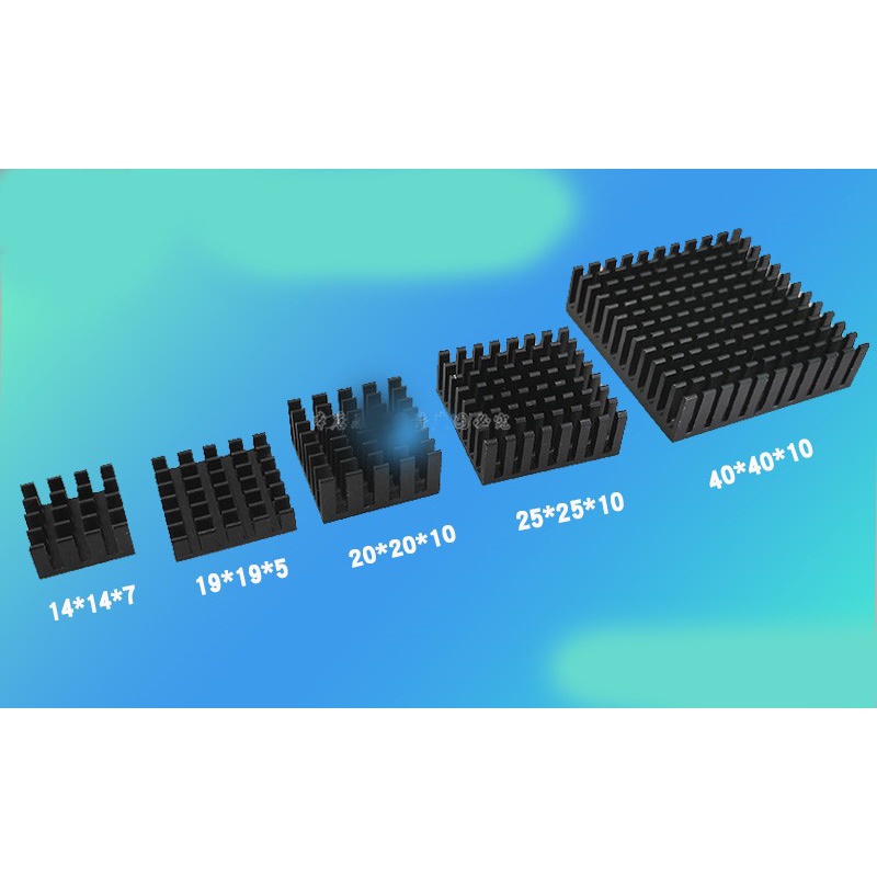 Almunium pendingin Heatsink IC amplifier power (4)