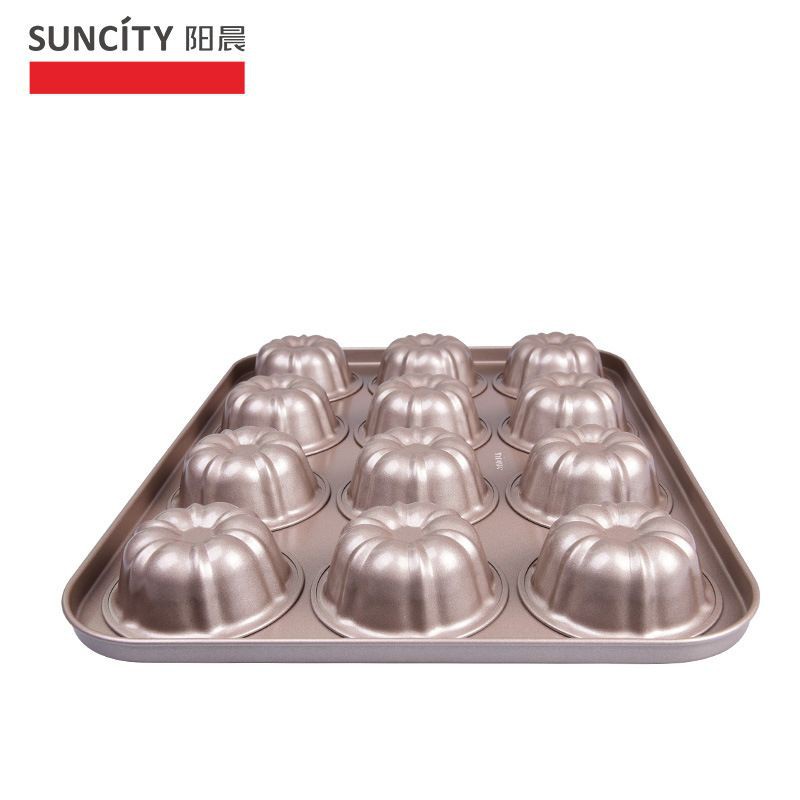 suncity pumpkin mini kugelhopf bake pan 12cups / loyang muffin