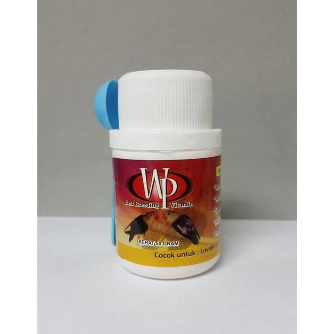 Vitamin untuk Breeding Burung WP 50 gram vitamin ternak