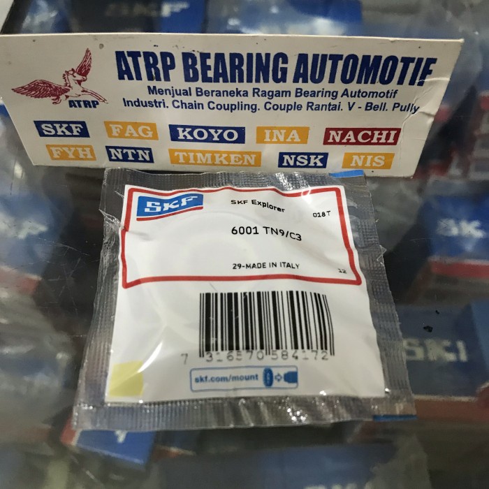 Ball Bearing 6001 Tn9/C3 High Speed Skf