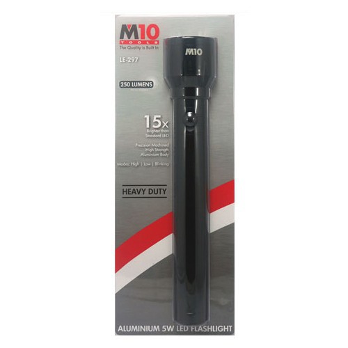 Senter Led M10 LE-297 CL - Hitam