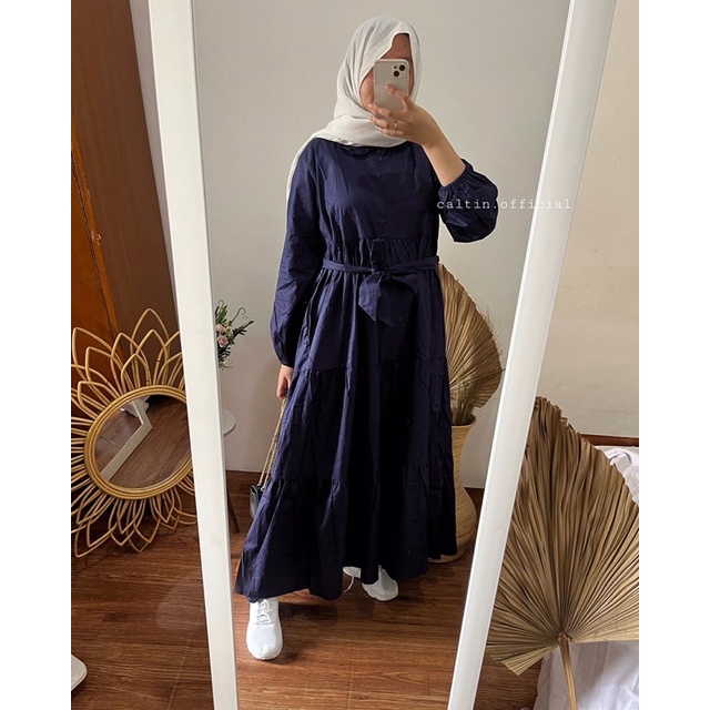 MIDI DRESS KOREAN KATUN PREMIUM