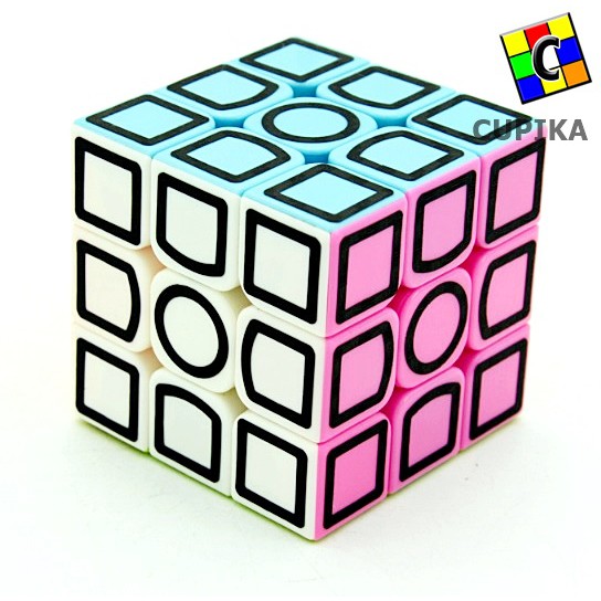 Rubik 3x3 Lefun Carbon Unik kotak luar Termurah