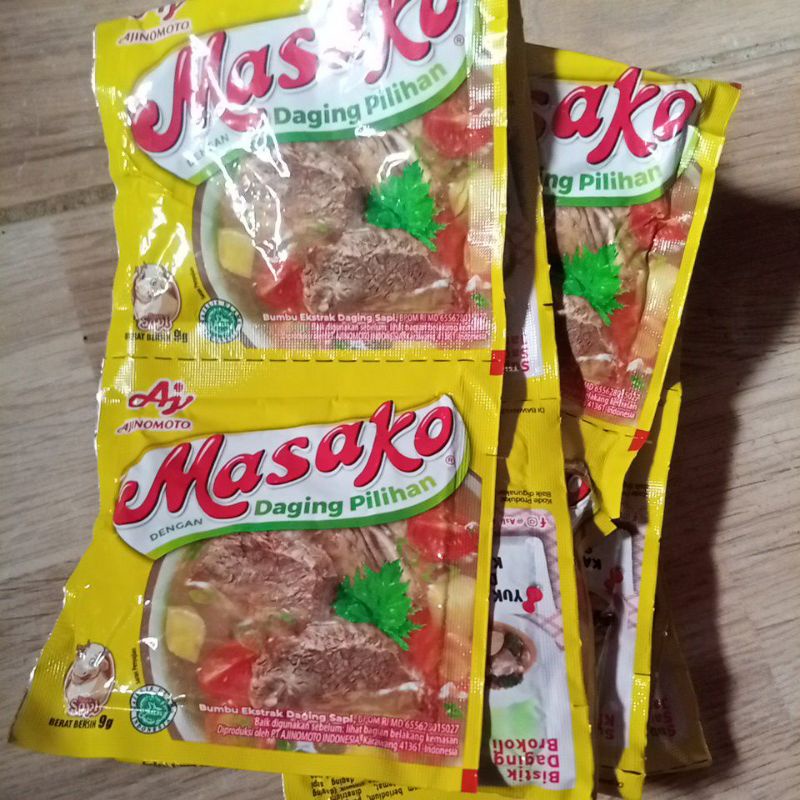 

bumbu penyedap rasa Masako 1 renceng isi 12