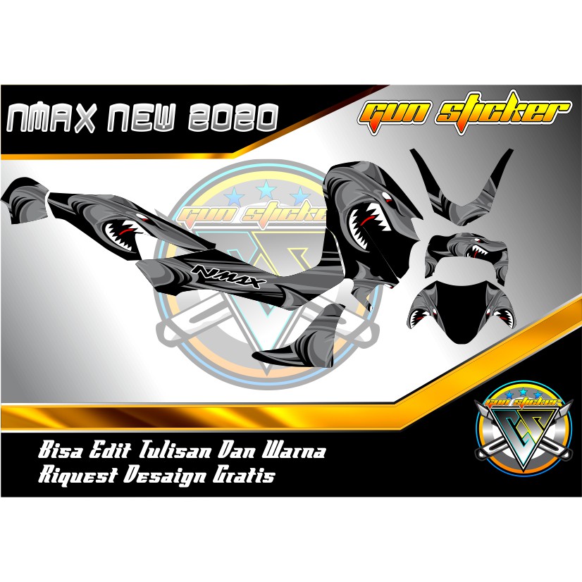 DECAL NMAX NEW 2020 SHARK