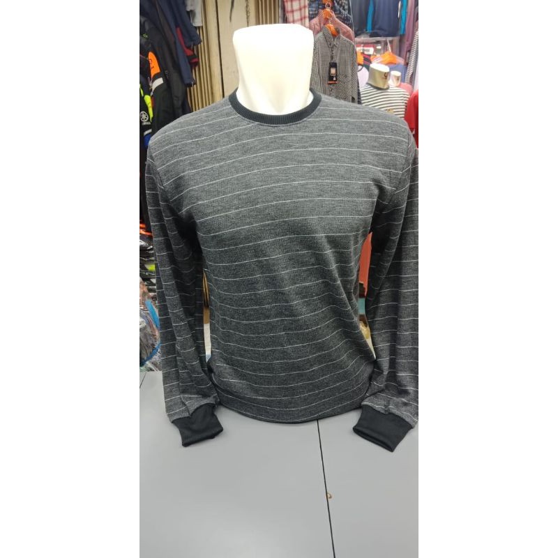 Sweater pria/Sweater pria motif salur