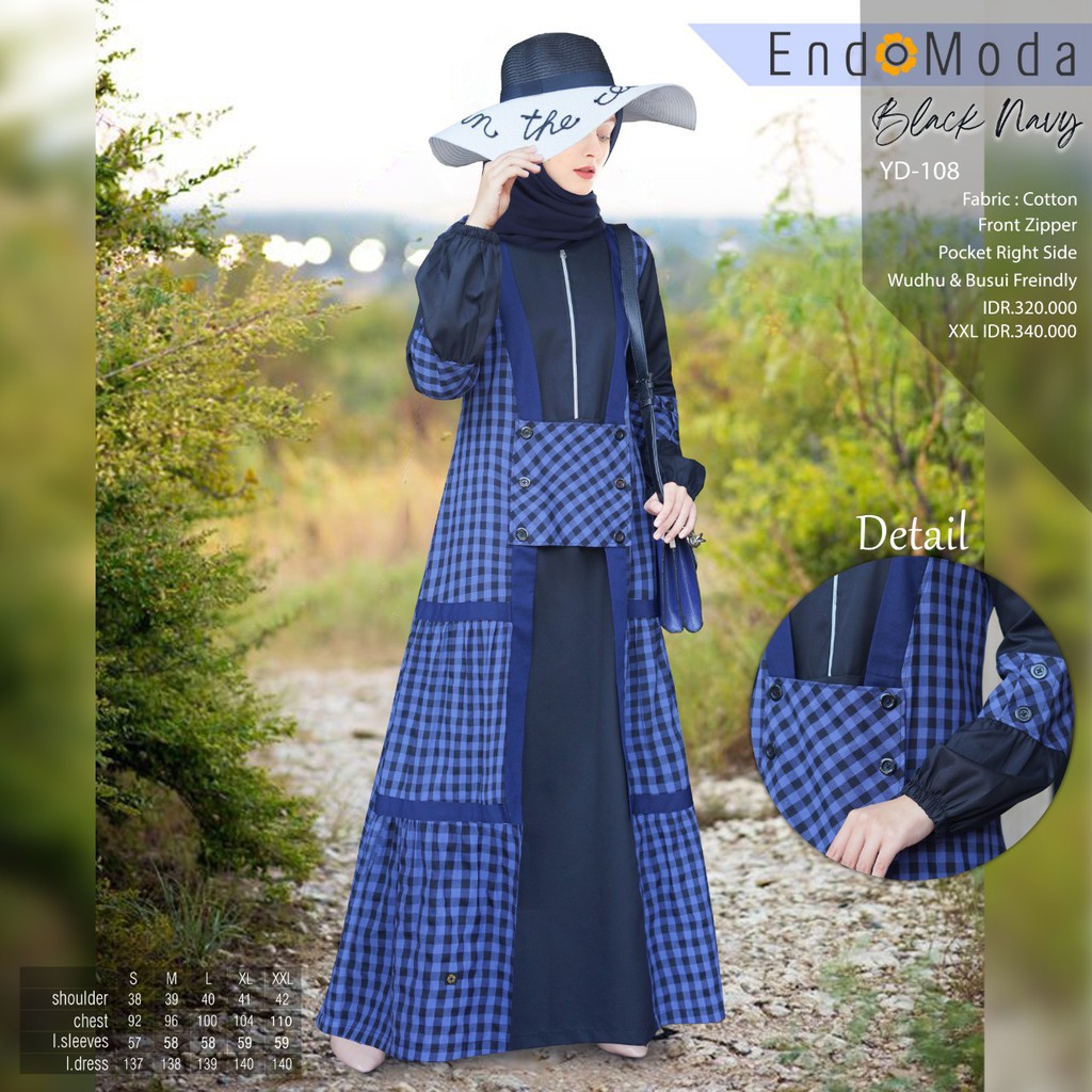 ENDOMODA GAMIS WANITA MUSLIM YD 108 /GAMIS BUSUI /GAMIS TERBARU