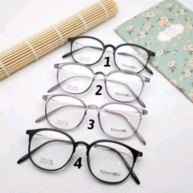 Paket Frame + Lensa Tiffany 2124 Kacamata Fashion