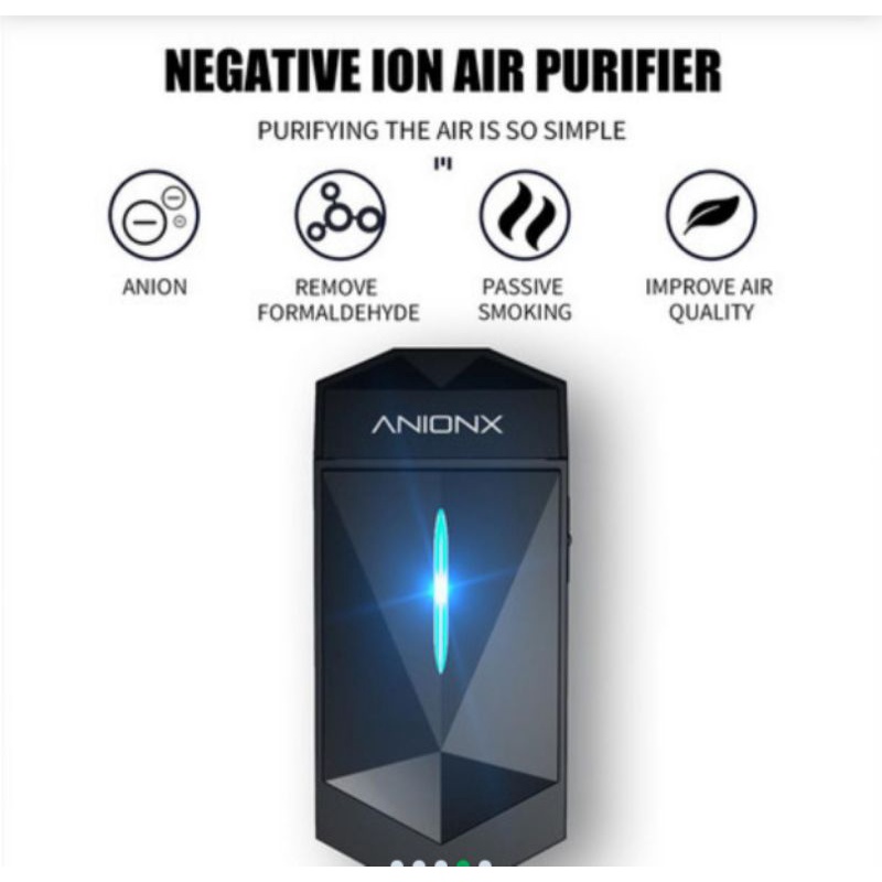 ANIONX A200 AIR PURIFIER - kalung pembersih udara mini + LED indikator