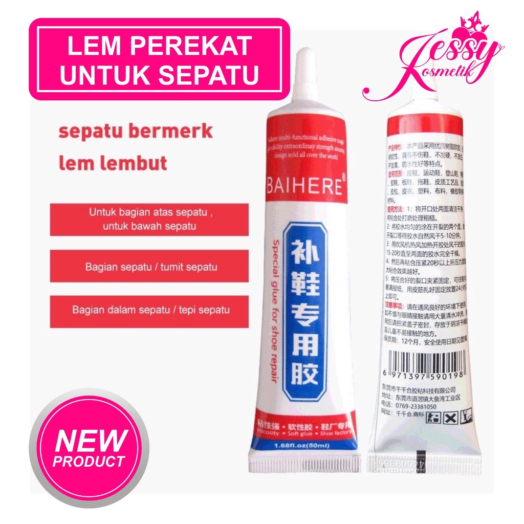 

Lem Sepatu Lem Perbaikan Sepatu Kuat Tahan Air 50ml Lem Penambal Penguat Sepatu