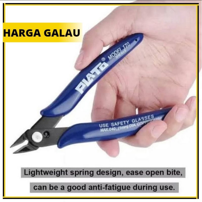 Tang Potong Plato Original Blue | tang potong kawat Stainless | gunpla tool rakit gundam nipper