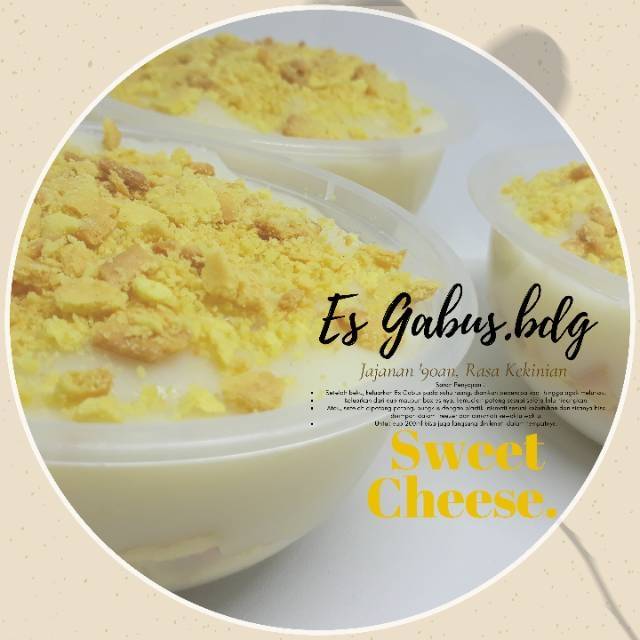 

FROZEN DESSERT SweetCheese IceCake/Es Gabus Bandung Kekinian box 650ml