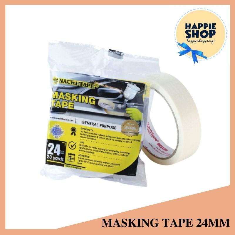 Masking Tape 24 mm Nachi Isolasi Kertas 24mm Murah meriah