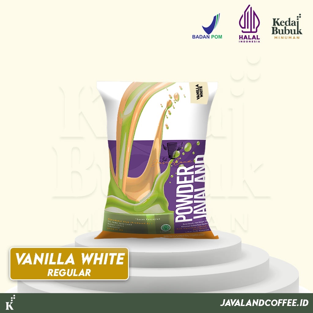 

Javaland Bubuk Minuman Rasa Vanilla 1Kg - Regular Plain | Bubble Powder Drink Boba