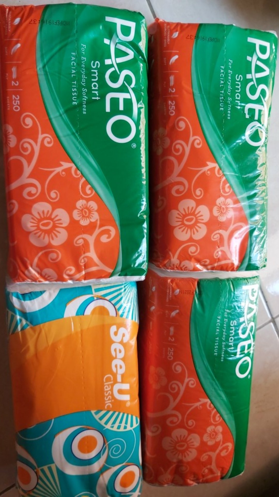 Rc Paket Isi Tiga (3pcs) Tissue Passeo Facial 250 Sheet 2ply Harga Murah