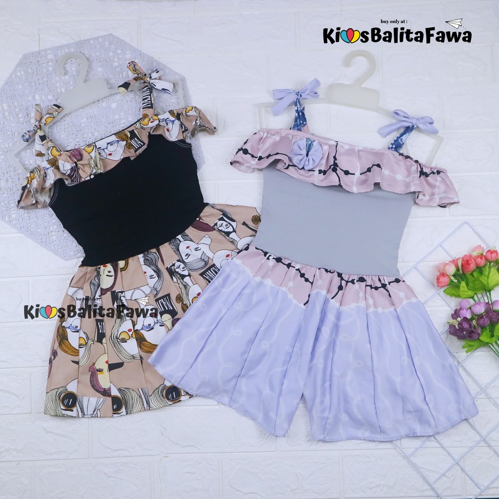 Jumpsuit Sweety uk 1-2 Tahun / Baju Anak Perempuan Overall Import  Kensi Balita Cewek Adem Jumsuit babycinnamon