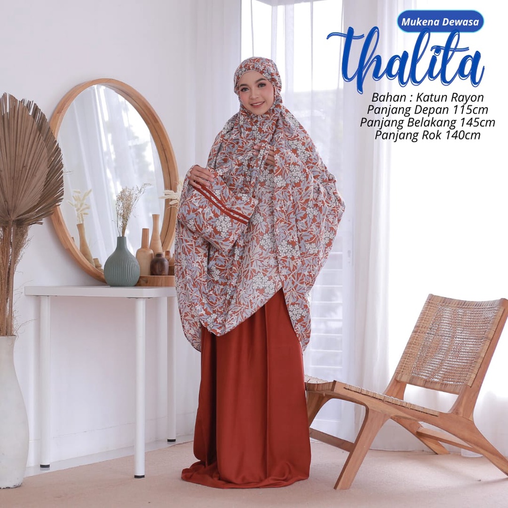 Termurah Mukena Dewasa Thalitha Mukena Jumbo Bahan Katun Rayon Premium Adem Nyaman Dipakai Bisa Cod