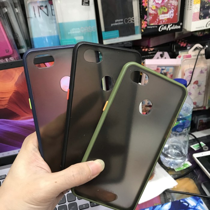 OPPO F7 PREMIUM HYBRID CASE BLACK DOVE ANTI PECAH