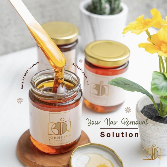BORNDIVA SUGAR WAX (330 GR) | COLD WAX | WAXING | PENCABUT BULU |