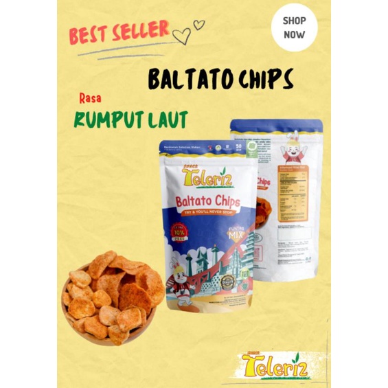 

Baltato Chips varian Rumput Laut 40 Gram